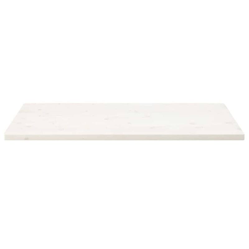 vidaXL Table Top White Solid pine wood 43.3 x 23.6 in - 43.3 x 23.6 in