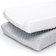 preview thumbnail 1 of 3, The Peanutshell Grey & White Minky Dot Changing Pad Covers, 2-Pack