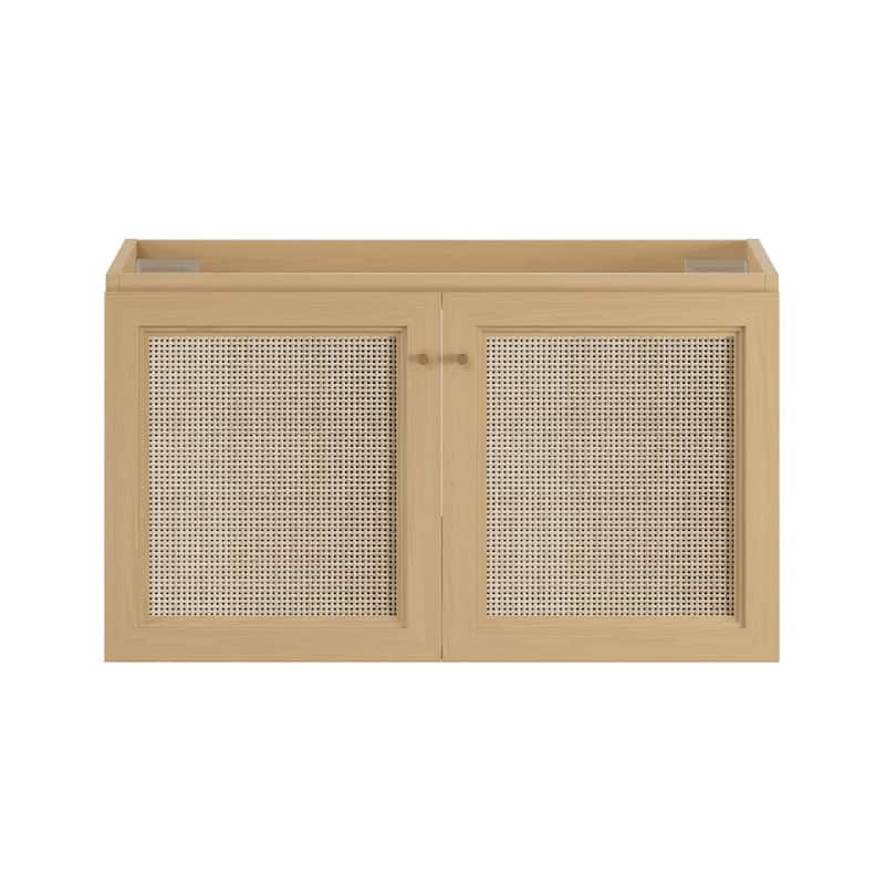 Swiss Madison SM-CO2806 Classe 35" Single Wall Mounted Vanity Cabinet - Natural Oak