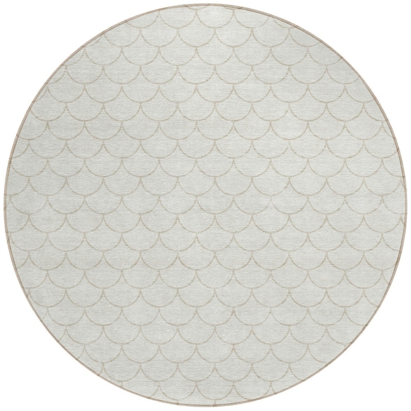 HomeRoots Geometric Transitional Rectangle Outdoor Rug