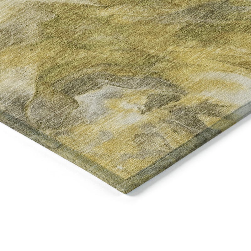 Machine Washable Indoor/ Outdoor Chantille Contemporary Splash Rug