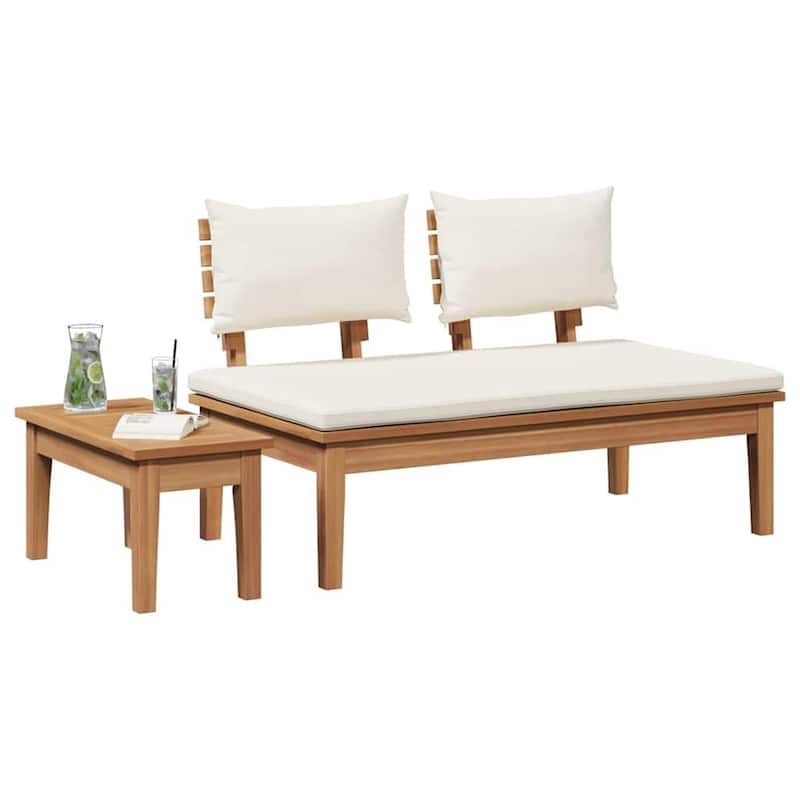 vidaXL Garden Bench Brown Solid Teak wood