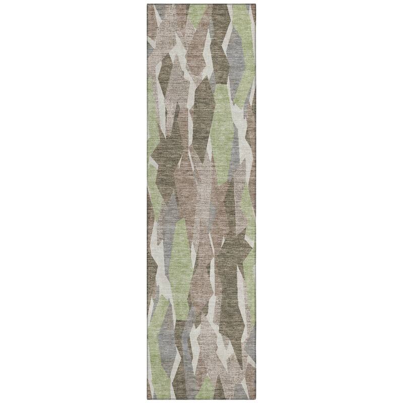 Machine Washable Indoor/ Outdoor Contemporary Dylan Chantille Rug