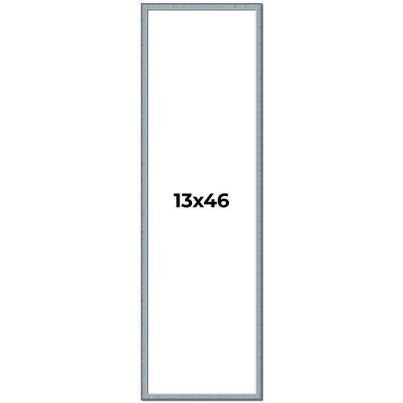 13x46 Frame Rustic Sky Blue Solid Wood Picture Frame | 0.75 Inch