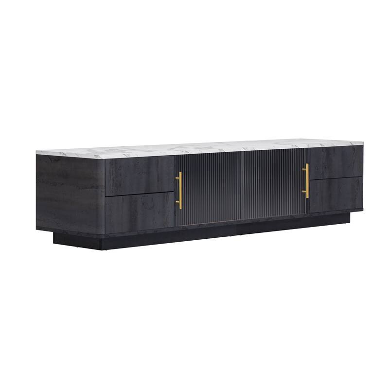 TV Media Console Entertainment Center Storage Cabinet with 4 Drawers