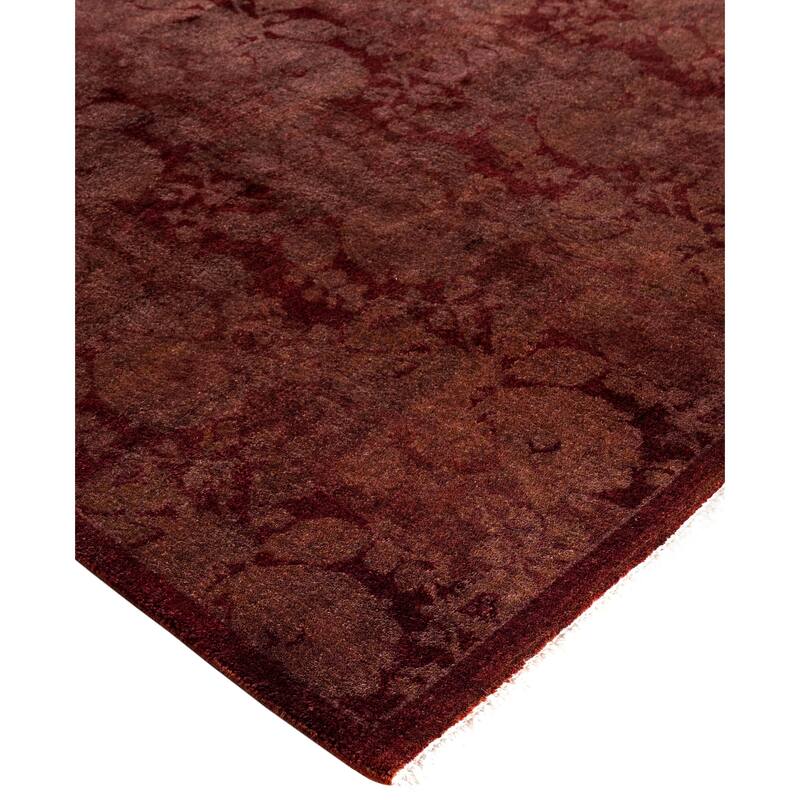 Overdyed One-of-a-Kind Hand-Knotted Area Rug - Brown - 7' 10" x 8' 0"