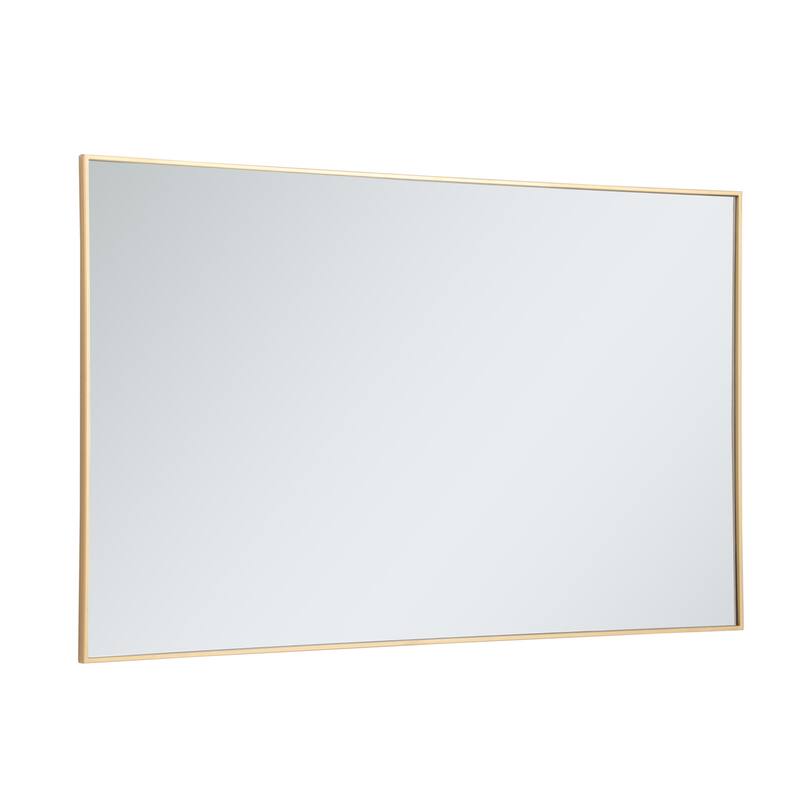 Elegant Lighting Eternity 60" x 36" Rectangular Beveled Metal Framed