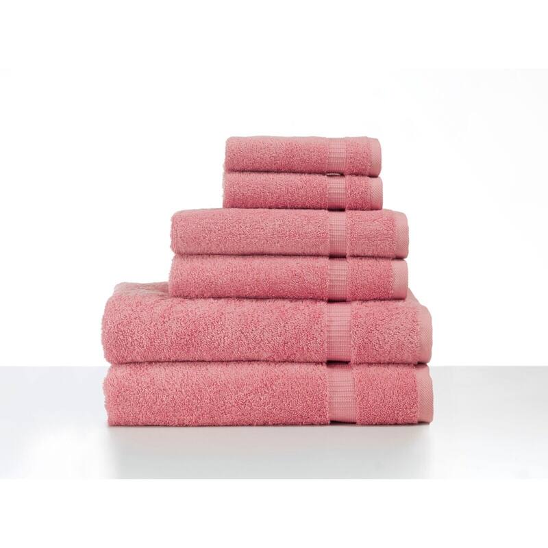 Luxury Turkish Villa Collection Bathroom Towel - Quick Dry Bath Towel Set (Set of 6)