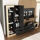 preview thumbnail 7 of 17, Media Console Multi-Functional TV Stand Storage Unit with LED Lighting