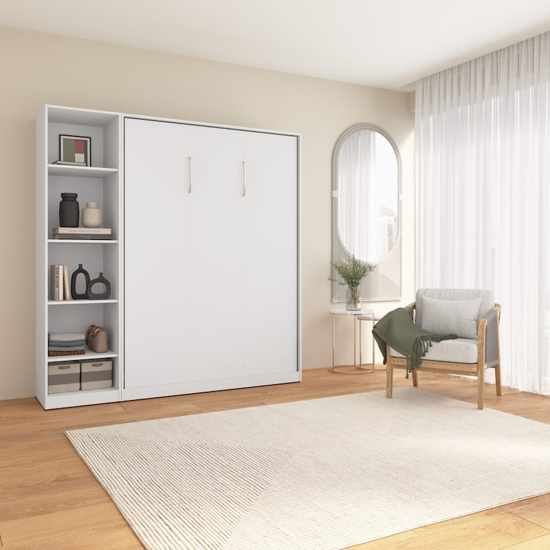 Claremont Full Murphy Bed with Closet Organizer (79W) by Bestar