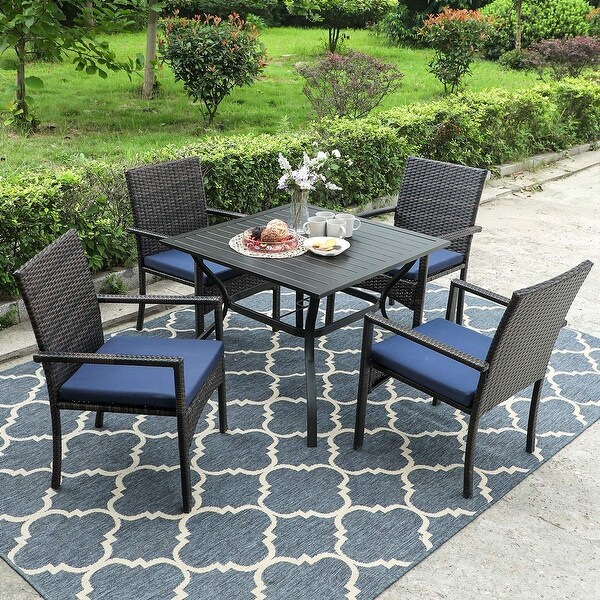 Metal Dining Table And Chairs Ukrainian Easter / 7 Piece ...