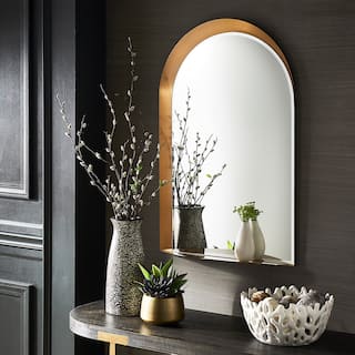 Concord Metal Arched Wall Mirror with Shelf by iNSPIRE Q Bold
