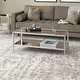 preview thumbnail 7 of 33, Hera 45'' Wide Rectangular Coffee Table with Mirror Shelf