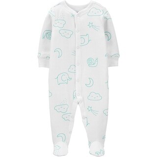 Shop Carter S Baby Boys Cotton Snap Up Sleep Play Elephant 3 Months On Sale Overstock 32109239