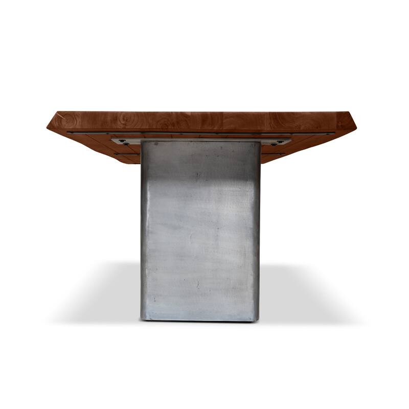 Urbia Brooks Solid Acacia Dining Table - Cast Slab Base