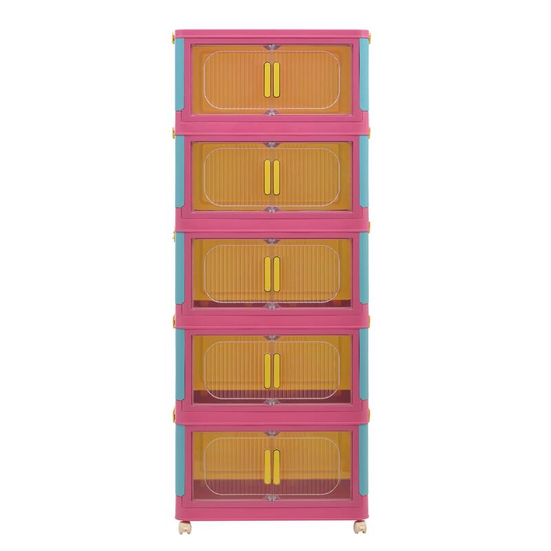 20" Side Wide Folding Storage Cabinet