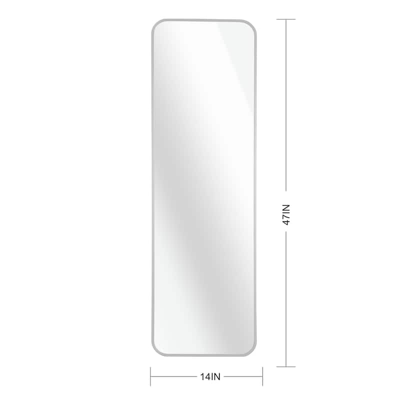 47 x 14 IN Door Mirror, High Quality Rustproof Aluminum Alloy Wall Mounted Mirror For Wall Or Behind Door