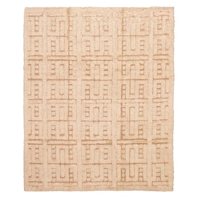 ECARPETGALLERY Hand-knotted Tangier Cream Wool Rug - 9'9 x 13'9