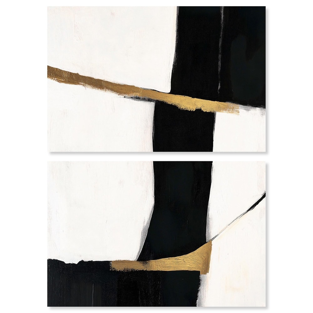 Weight of Black II Canvas Set of 2 by Art Remedy, Gallery Wrapped