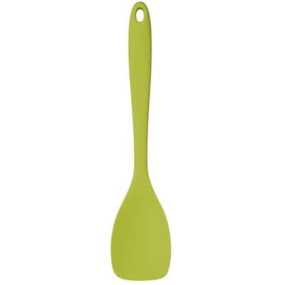 Farberware Colourworks Silicone Spoon Spatula, Green - 3" x 12" x 1"