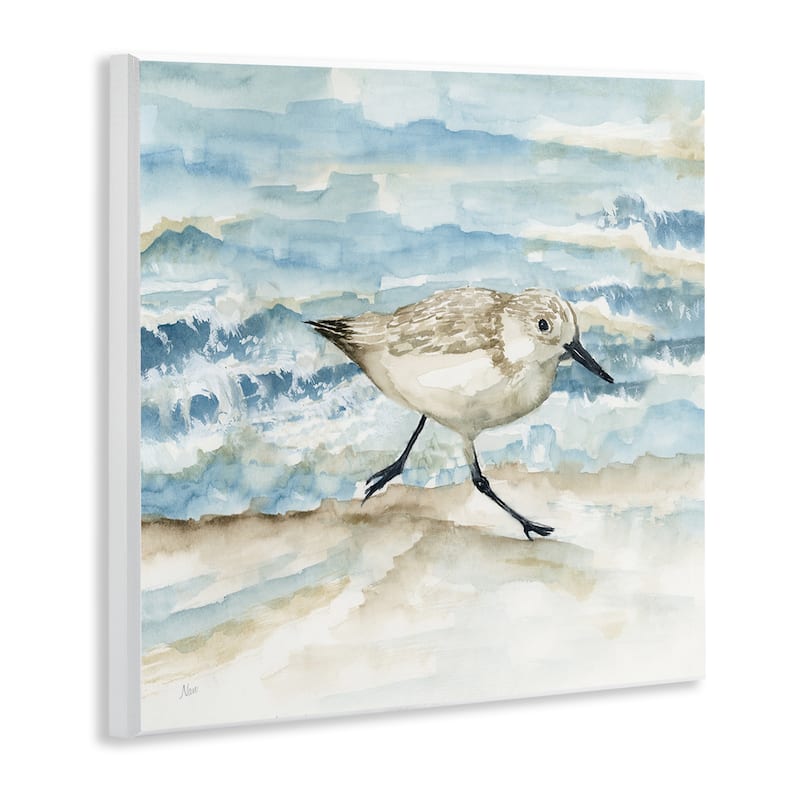 Stupell Sandpiper Striding Shore Wall Plaque Art Design By Nan