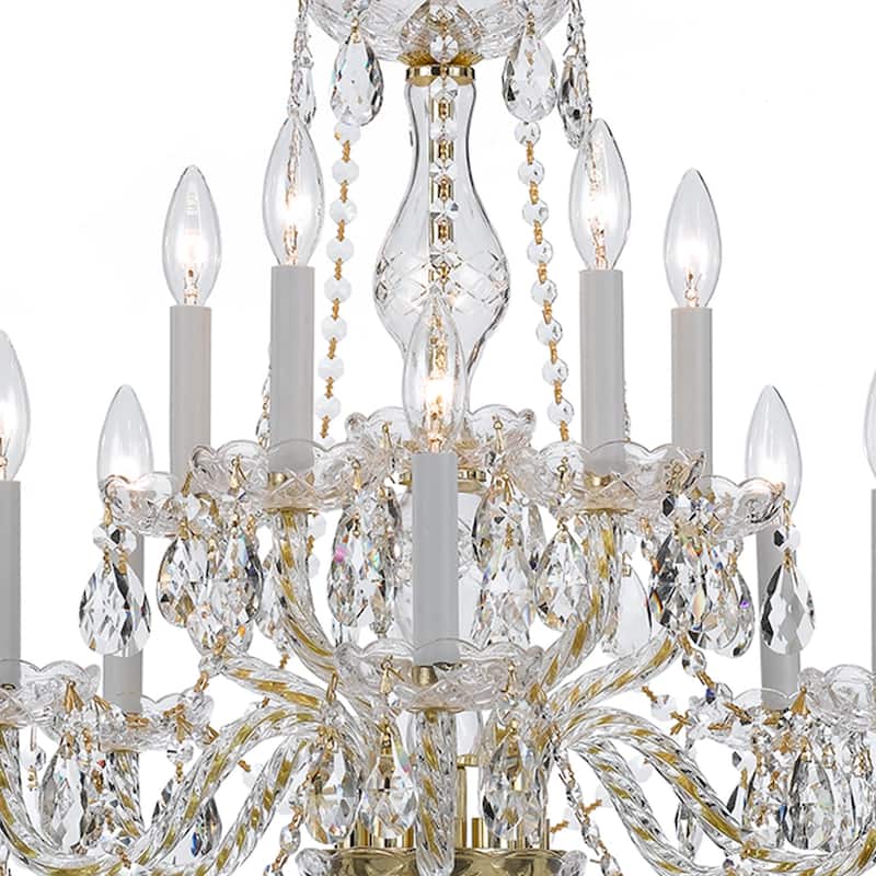 Crystorama Lighting Group 5080-CL-I Traditional Crystal 10 Light 23"