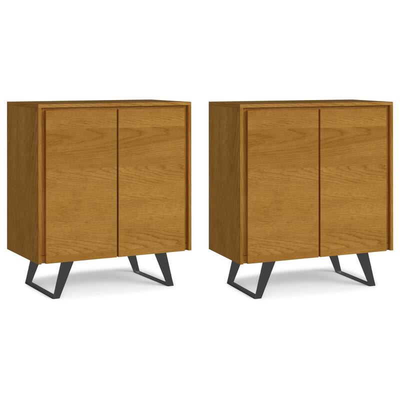 WYNDENHALL Mitchell 39 inch Storage Cabinet (Set of 2) - 39"W x 17" D x 42"H