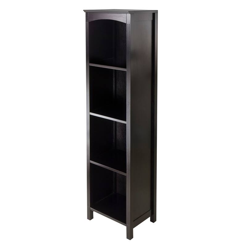 Terrace 5-Tier Storage Shelf, Espresso - 14.49 x 11.81 x 55.98 inches