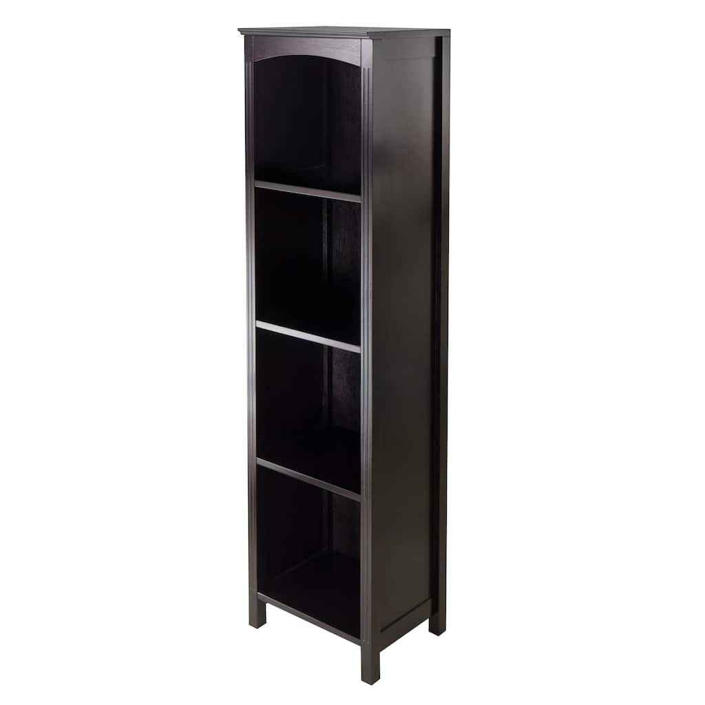 Terrace 5-Tier Storage Shelf, Espresso - 14.49 x 11.81 x 55.98 inches