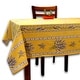 preview thumbnail 115 of 193, Wipeable Spill Resistant Provencal Cotton Cannes Collection Tablecloth 60 x 116 in - Yellow Lavender Stripes