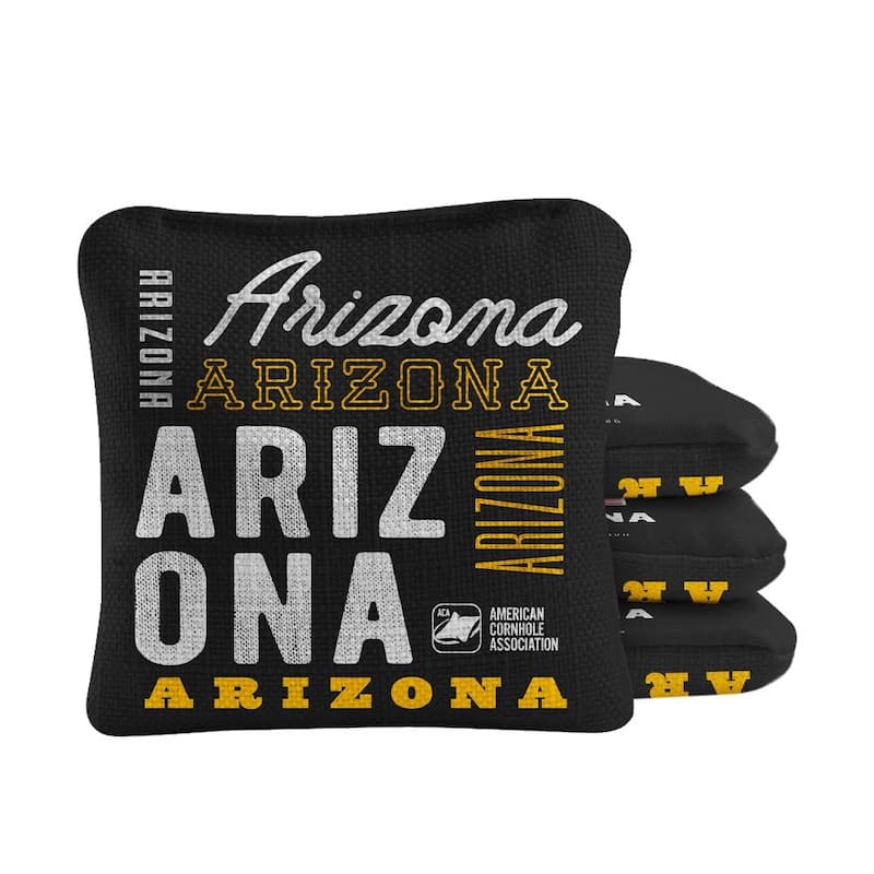 Arizona Football Black Dual Sided Cornhole Bags