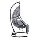 preview thumbnail 2 of 8, Patio PE Rattan Swing Chair With Stand and Leg Rest