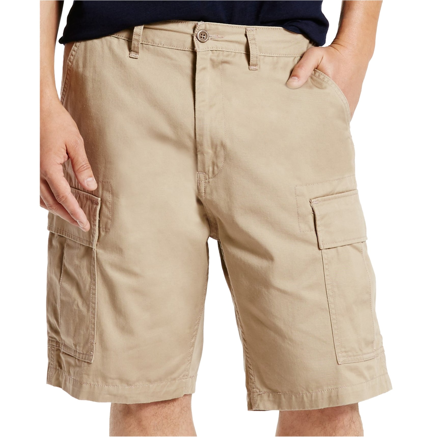 Shop Levi S Mens Carrier Casual Cargo Shorts Beige 48