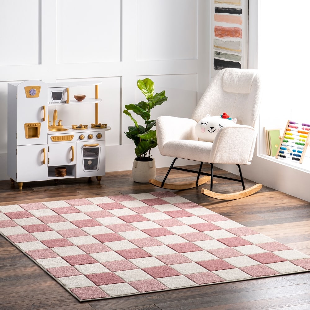 Nuloom Aubrey Checkered Kids Area Rug