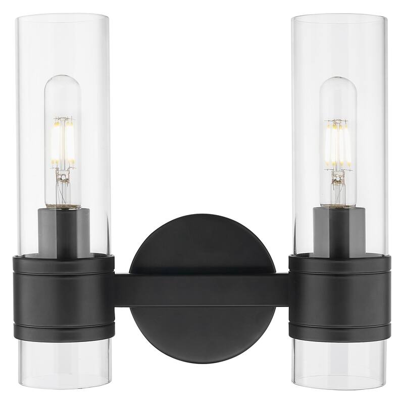 Innovations Lighting 467-2W-G467-CL Arden 2 Light 11" Wide Vanity - Matte Black