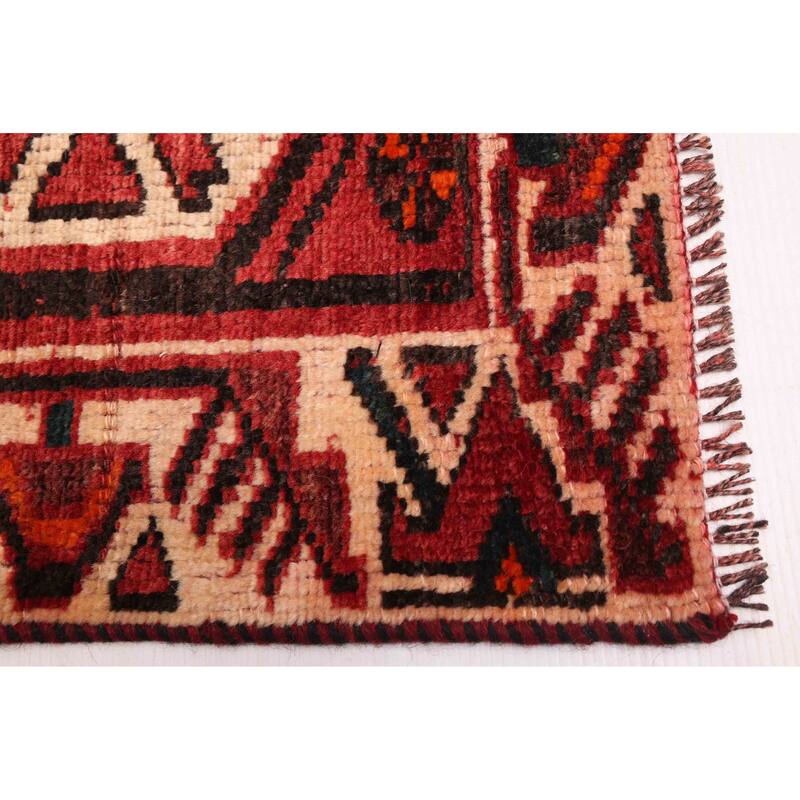 ECARPETGALLERY Hand-knotted Melis Vintage Red Wool Rug - 5'3 x 7'7