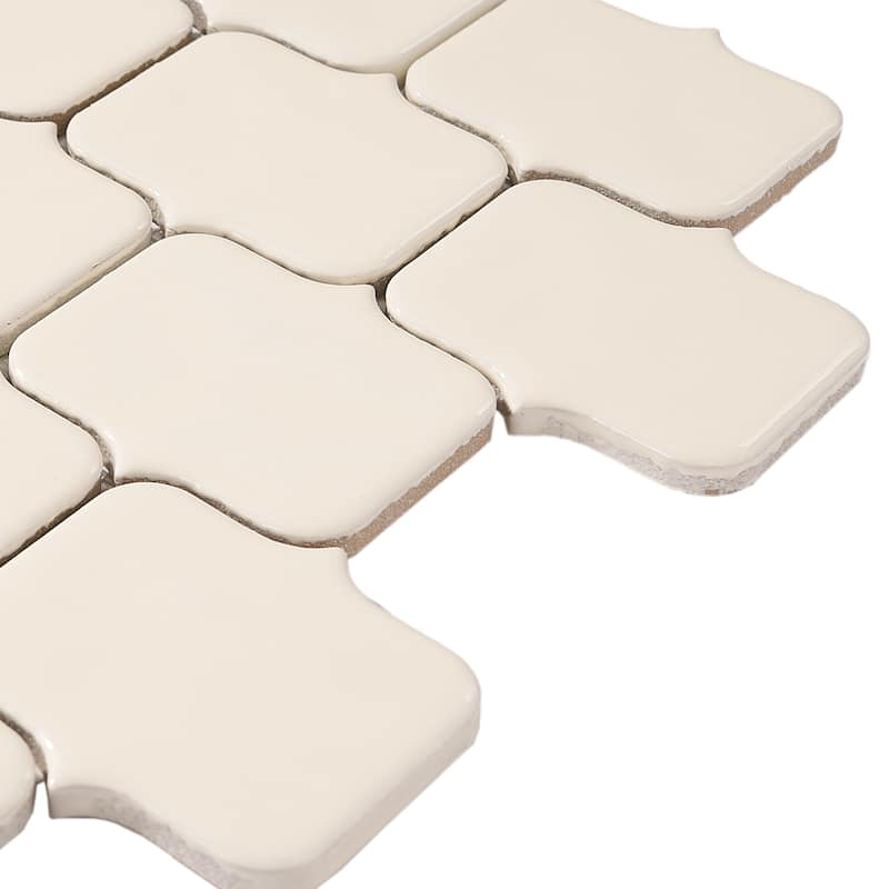 Modern Arabesque Glossy Porcelain Mosaic Tile
