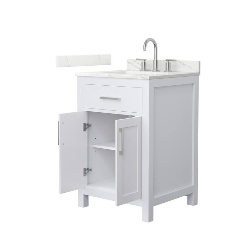 Wyndham Collection WCG2424-24S-QTZ-US3MXX Beckett 24" Free Standing