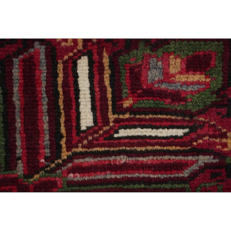 Hand Knotted Oriental 100% Wool Carpet Traditional Medallion Red Heriz Area Rug - 10' 5'' X 8' 0''