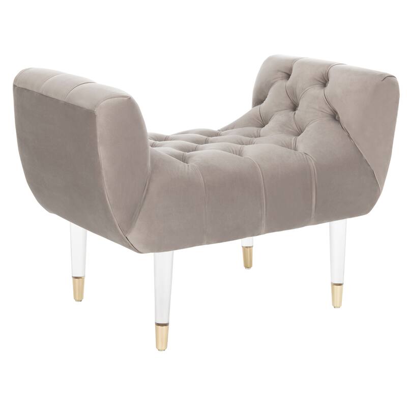 SAFAVIEH Couture Hedie Tufted Acrylic Bench - 35Wx21Dx24H