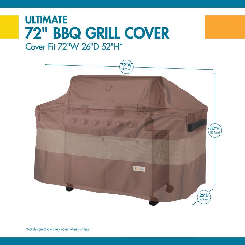 Duck Covers Ultimate BBQ Grill Cover 82in W - 72"L x 26"D x 52"H