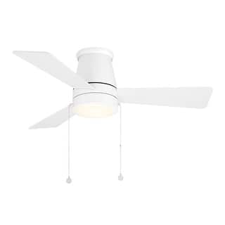 Hug Indoor or Outdoor 3-Blade 42in Pull Chain Flush Mount Ceiling Fan