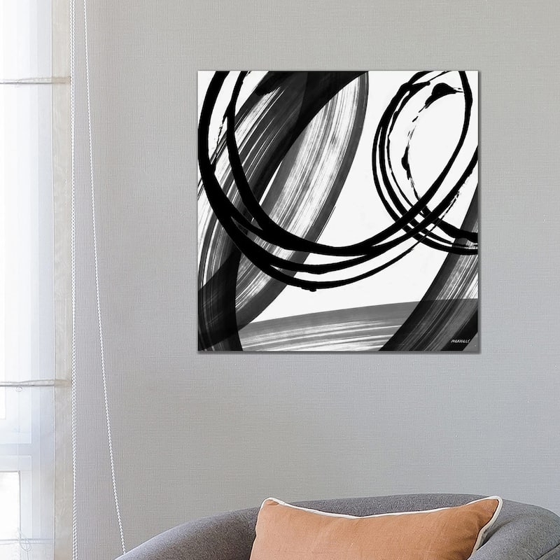 iCanvas "Black and White Pop I" by Dan Meneely Canvas Print - 26x26x1.5