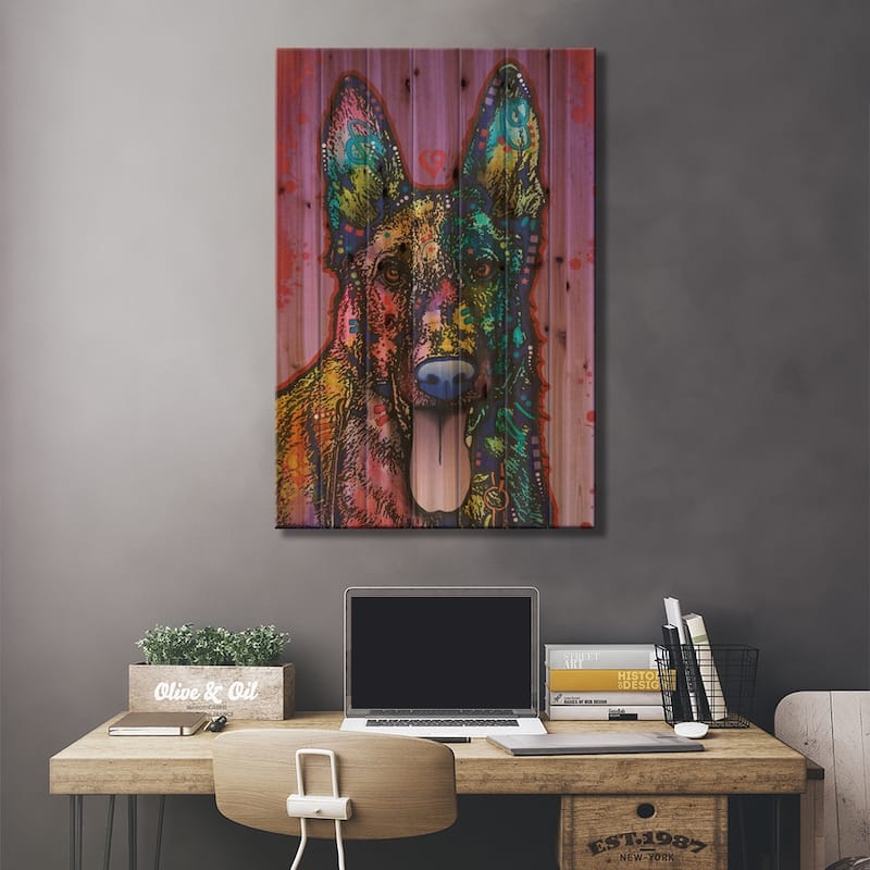 Ninja Print On Wood by Dean Russo - Multi-Color