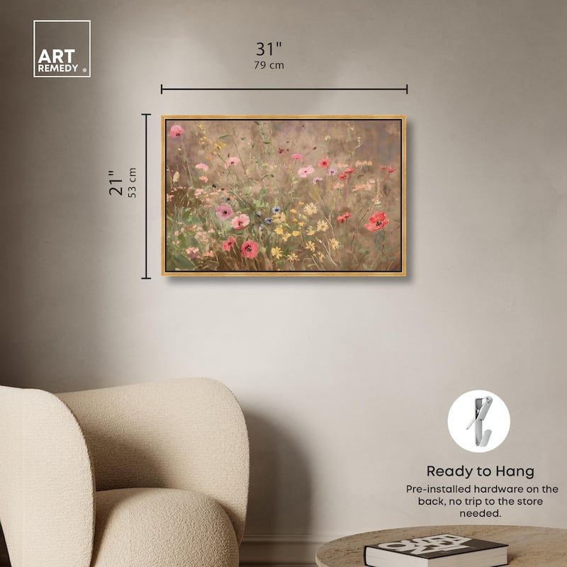 Wildflower Meadow Canvas by Art Remedy