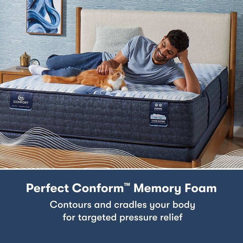 Serta iComfort Aveda 12" Memory Foam Medium Mattress Set