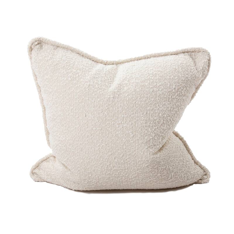 Allan Andrews 24 in. x 24 in. Pillow Barbet Natural - Down Insert