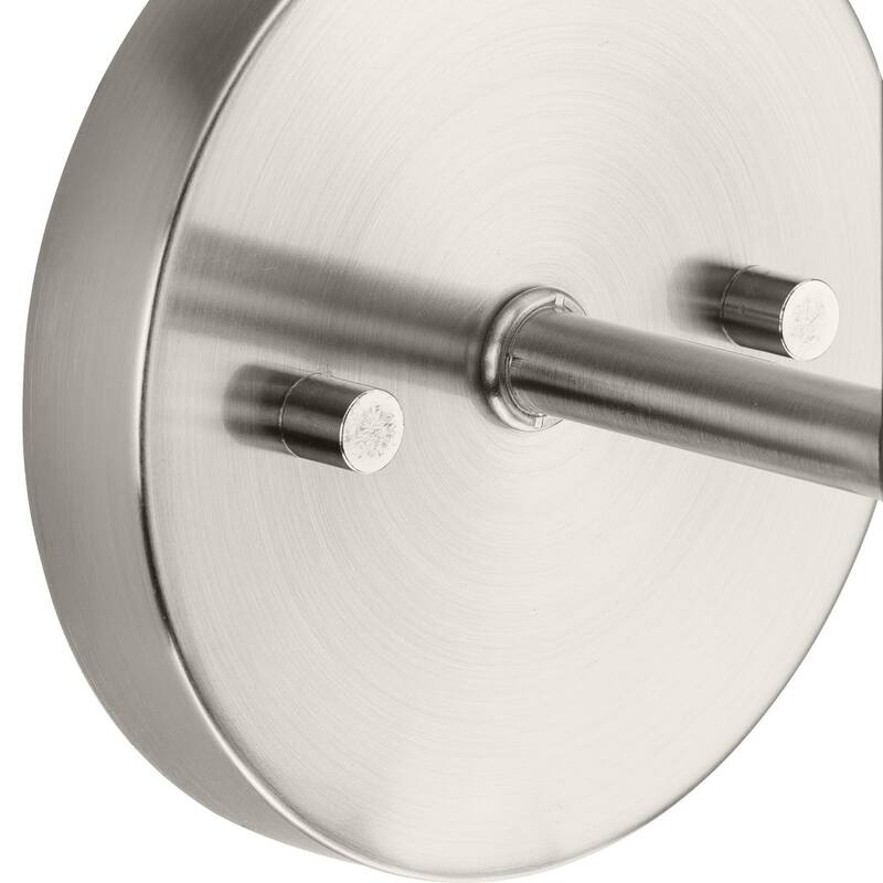 Cofield Collection Two-Light Brushed Nickel Transitional Wall Bracket - 22.5 in x 5.62 in x 4.87 in