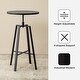 preview thumbnail 39 of 50, Glitzhome Modern 3-Piece Adjustable Bar Table Faux Leather Stool Pub Sets