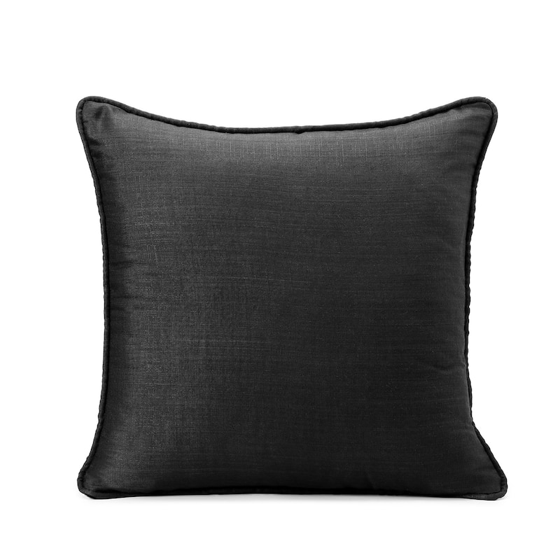 Exclusive Fabrics Faux Designer Shantung Faux Silk Cushion Cover (Set of 2)